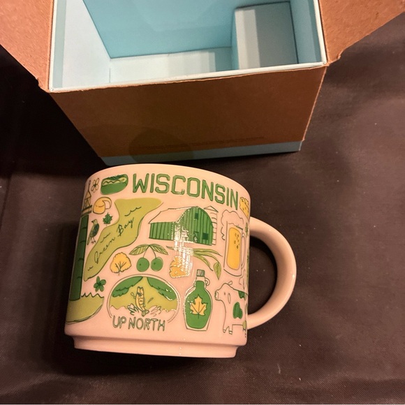 Starbucks Wisconsin Mug - Green and Cream - Picture 2 of 9